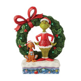 The Grinch 8" Grinch & Max In Wreath