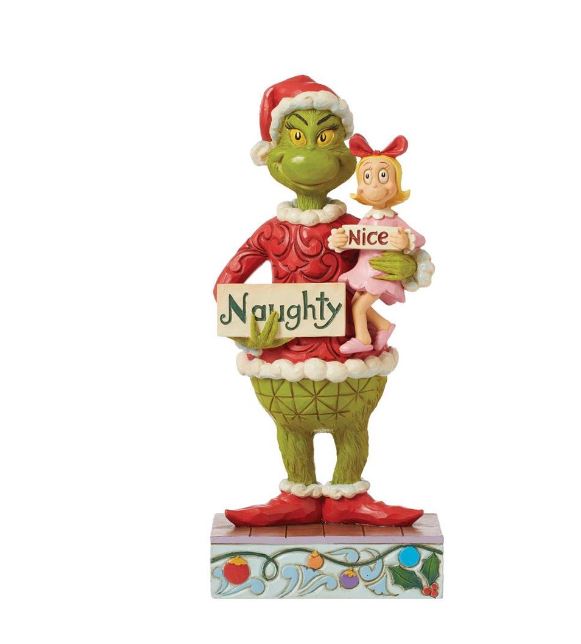 The Grinch 10" Grinch & Cindy Hold Sign
