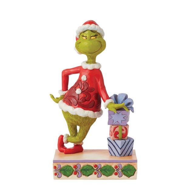 El Grinch 8" Grinch apoyado en regalos