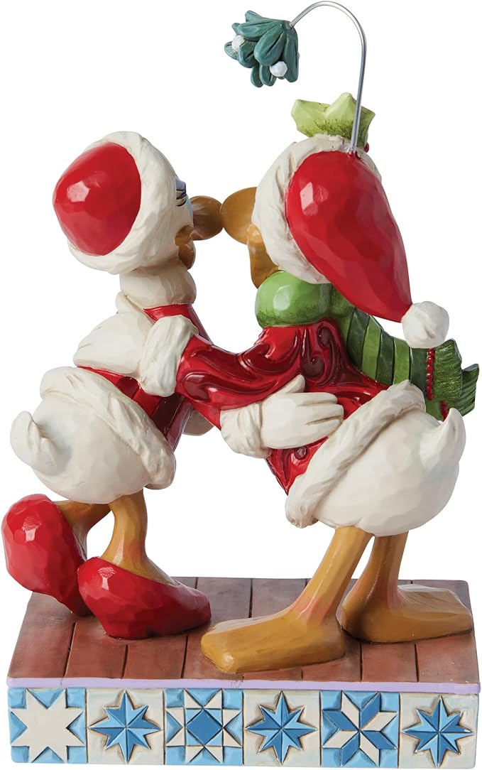 Disney Traditions 6" Donald & Daisy Mistletoe