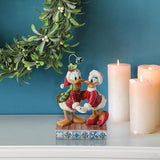Disney Traditions 6" Donald & Daisy Mistletoe