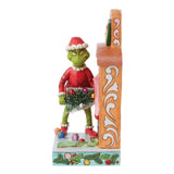El Grinch 7.5" Grinch empujando el árbol hacia arriba