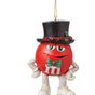 4" M&M's Red Character With Hat Ornament