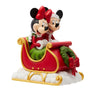 Disney Traditions 6.5" Mickey & Minnie Sleigh