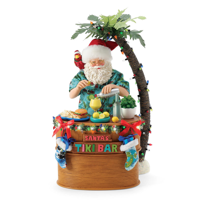 Possible Dreams 13" Santa's Tiki Bar