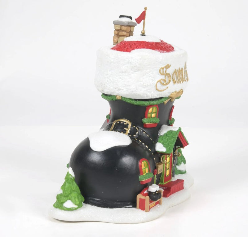 North Pole Village Santa's Boot Shop