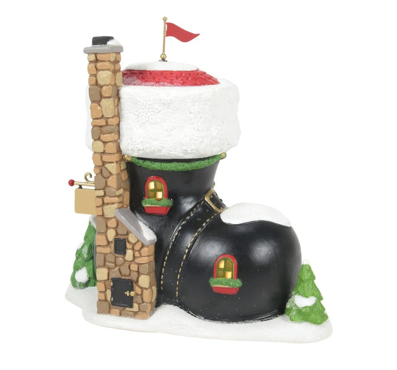 North Pole Village Santa's Boot Shop