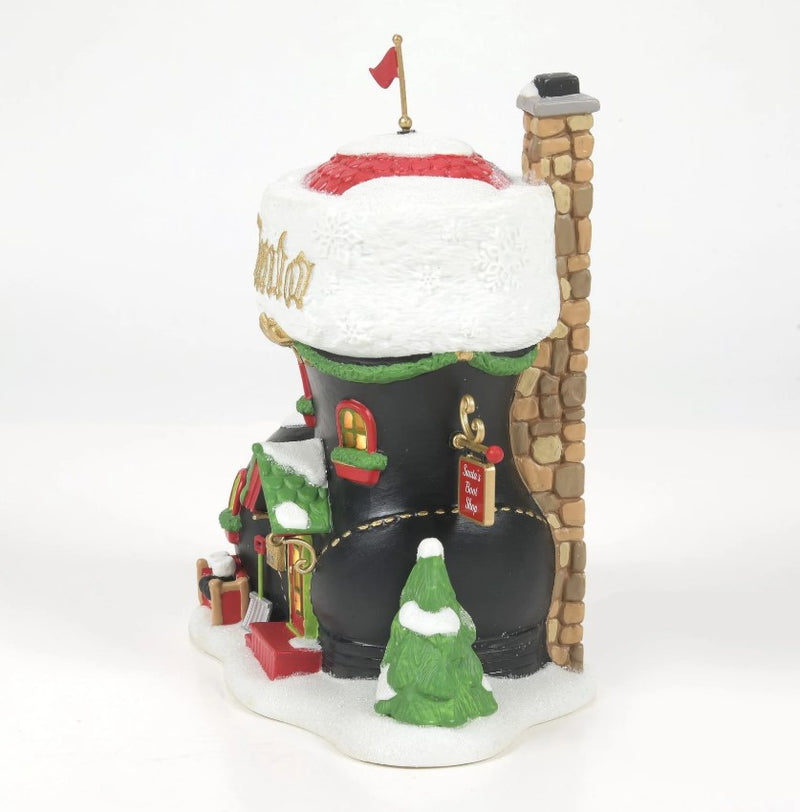 North Pole Village Santa's Boot Shop
