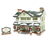Snow Village Enduring Willow Senior Center Set Of 2