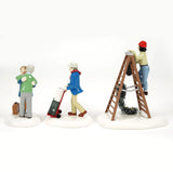 Snow Village Friends & Neighbors Set Of 3