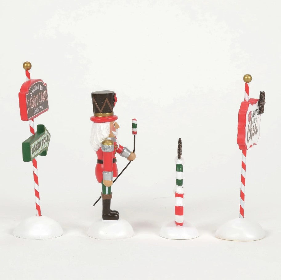 Village Accessory Peppermint Panache Set Of 4