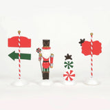 Village Accessory Peppermint Panache Set Of 4