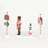 Village Accessory Peppermint Panache Set Of 4