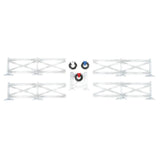 Village Accessory White Crossbuck Fence Set