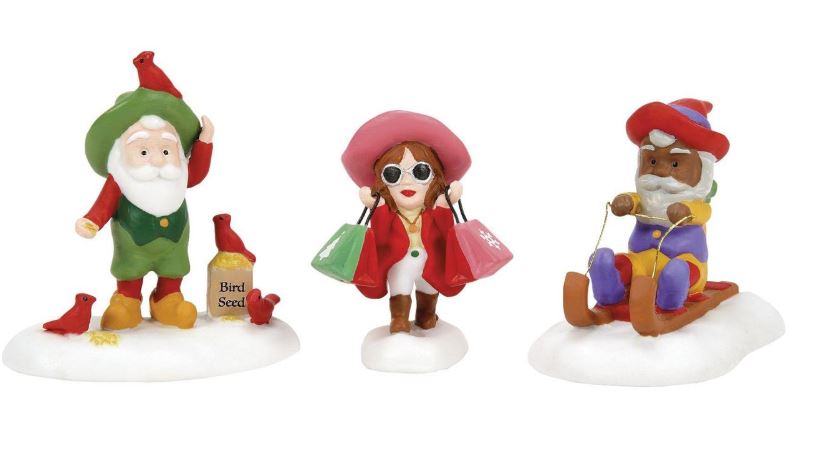 North Pole Village Friends & Neighbors Set Of 3