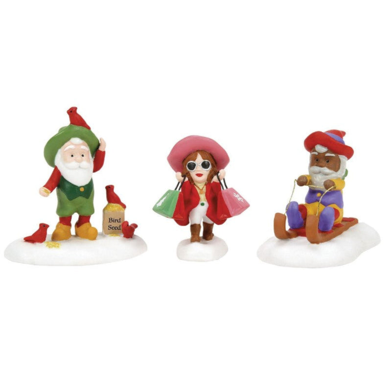 North Pole Village Friends & Neighbors Set Of 3