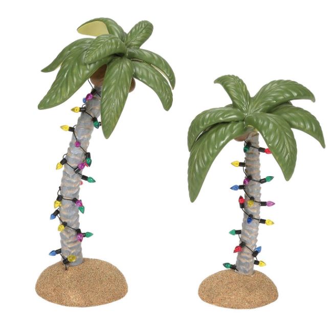 Village Accessory Christmas Palms Set Of 2