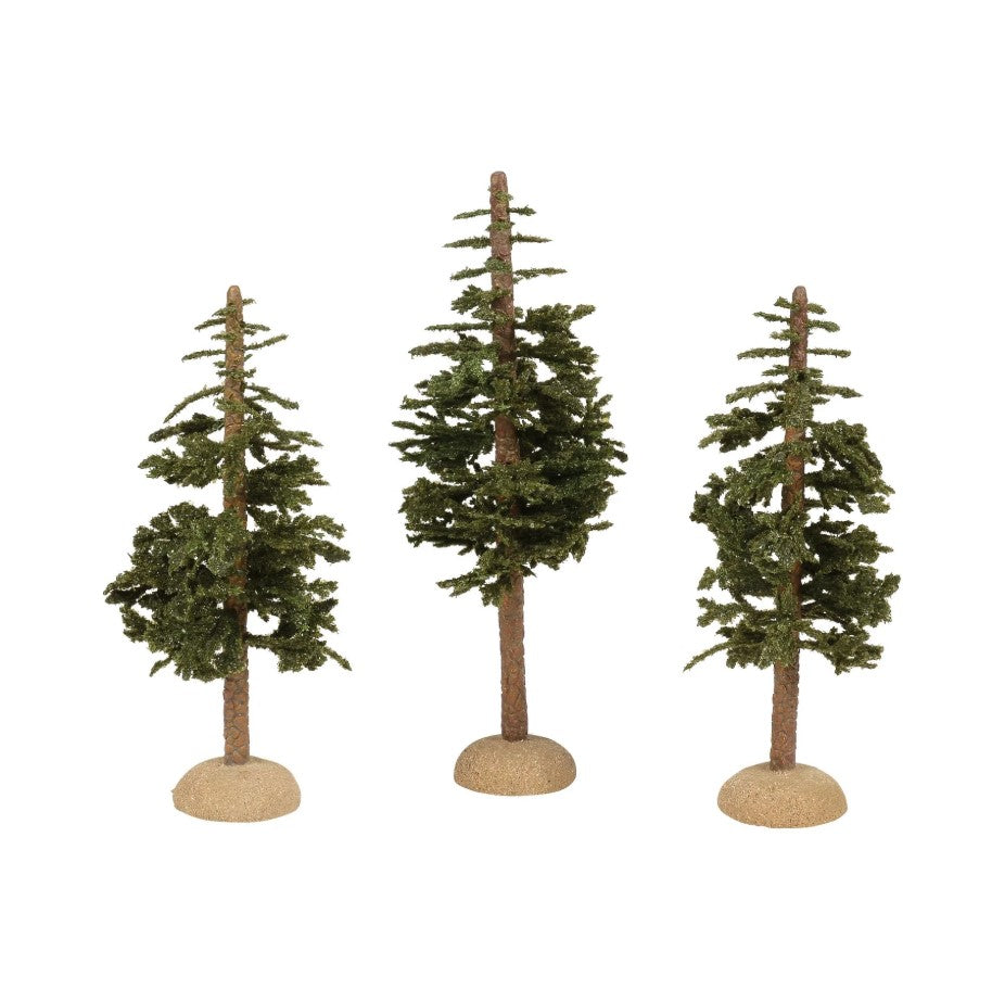 Village Accessory Ponderosa Pines Set Of 3