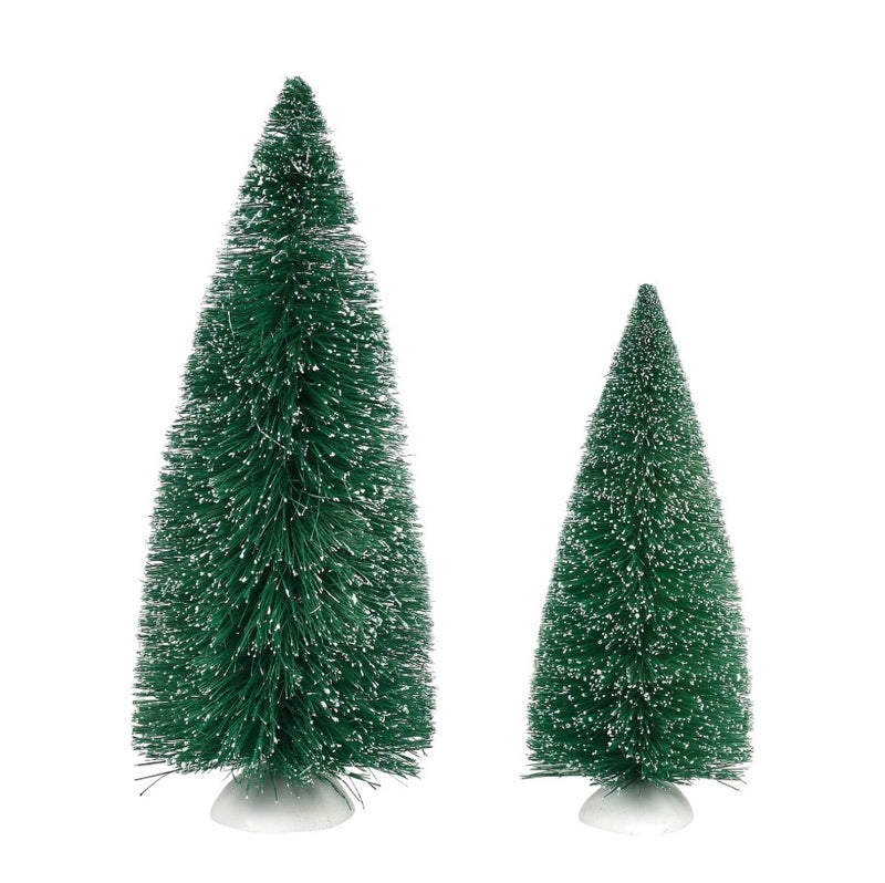 Set de 2 pinos de abeto azul Village Accessory