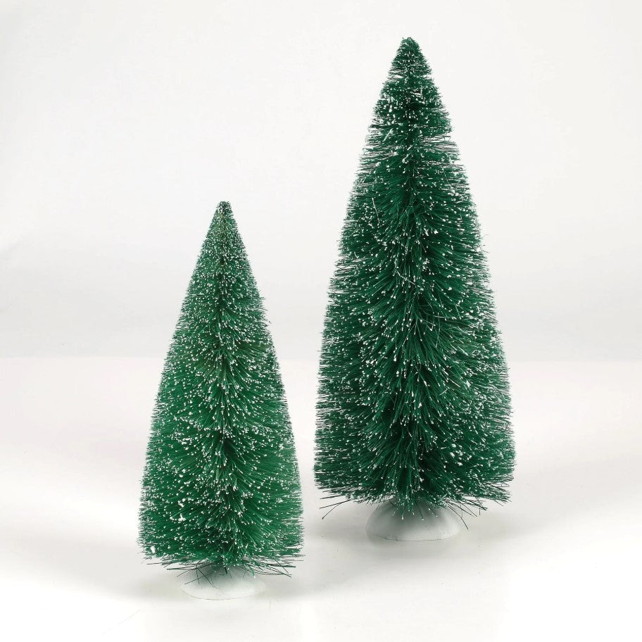 Village Accessory Blue Spruce Pines Set Of 2