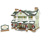 Snow Village First Edition Enduring Willow Senior Center Set Of 2