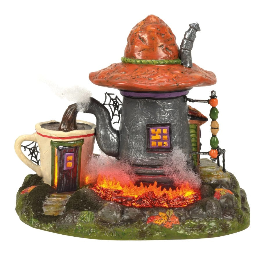 Snow Village First Edition Luna's Late Night Brew Set Of 2