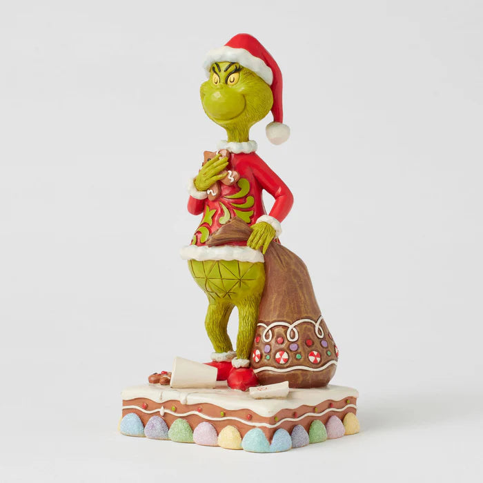 The Grinch 8" Grinch comiendo pan de jengibre