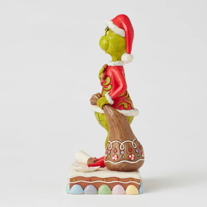 The Grinch 8" Grinch comiendo pan de jengibre