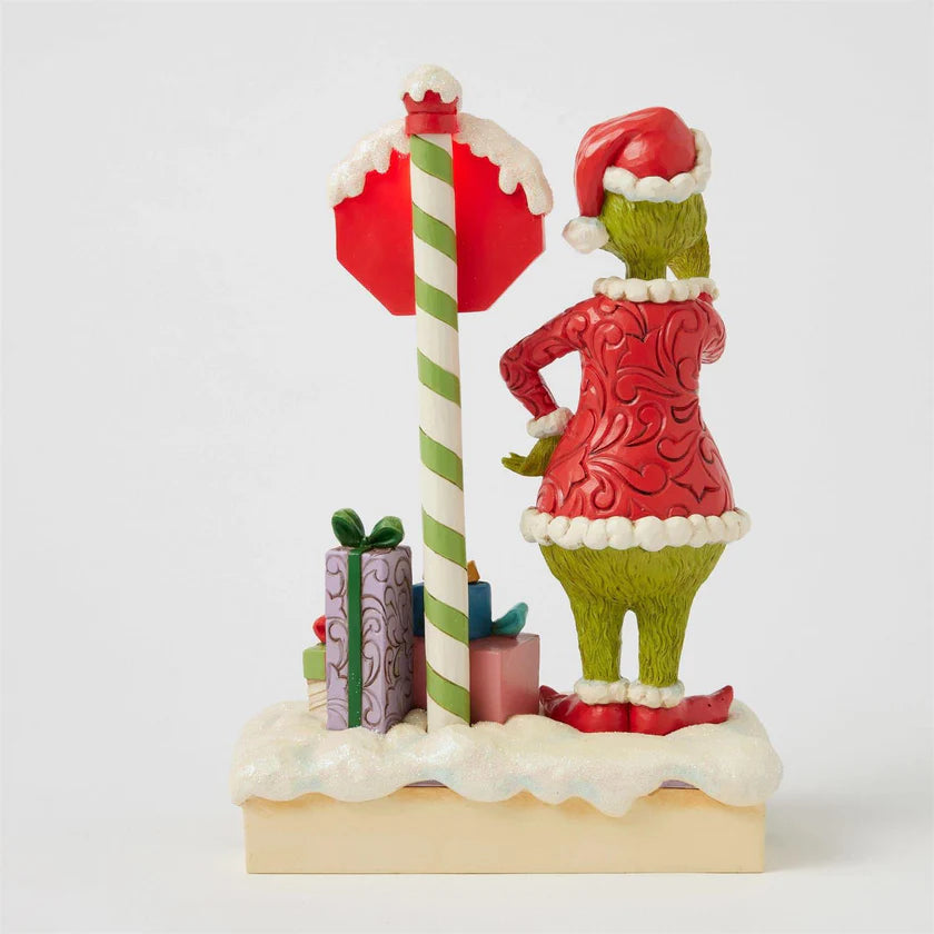 The Grinch 9" Grinch by Stop Sign LED