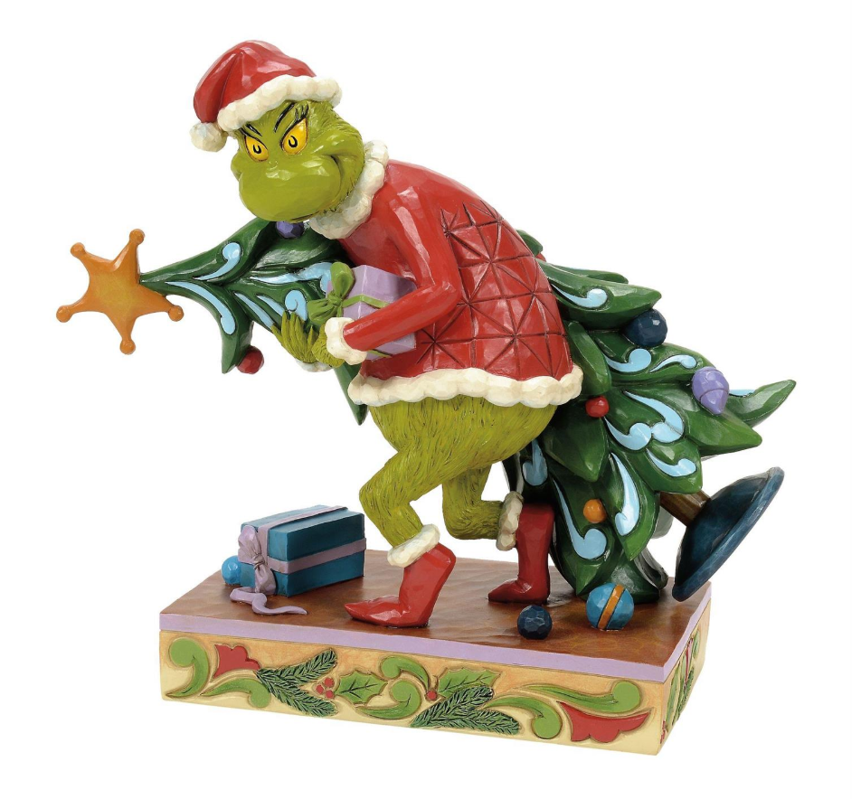 El Grinch - El Grinch cargando/robando un árbol de 7"