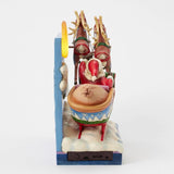 11" Lighted Santa Sleigh With Reindeer