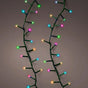 53 FT 750 LED Rainbow Multi Compact Lights With Green Wire
