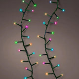 53 FT 750 LED Rainbow Multi Compact Lights With Green Wire