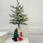 3 FT Snowy Allison Pine Pottable Tree With Santa Claus Base