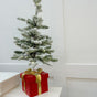 3 FT Snowy Allison Pine Pottable Tree With Red Gift Box Base