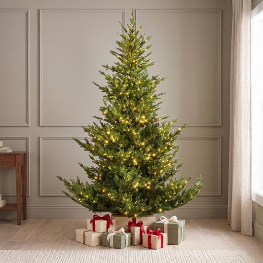 Norway Spruce Tree Pre Lit Warm White Micro LED Lights