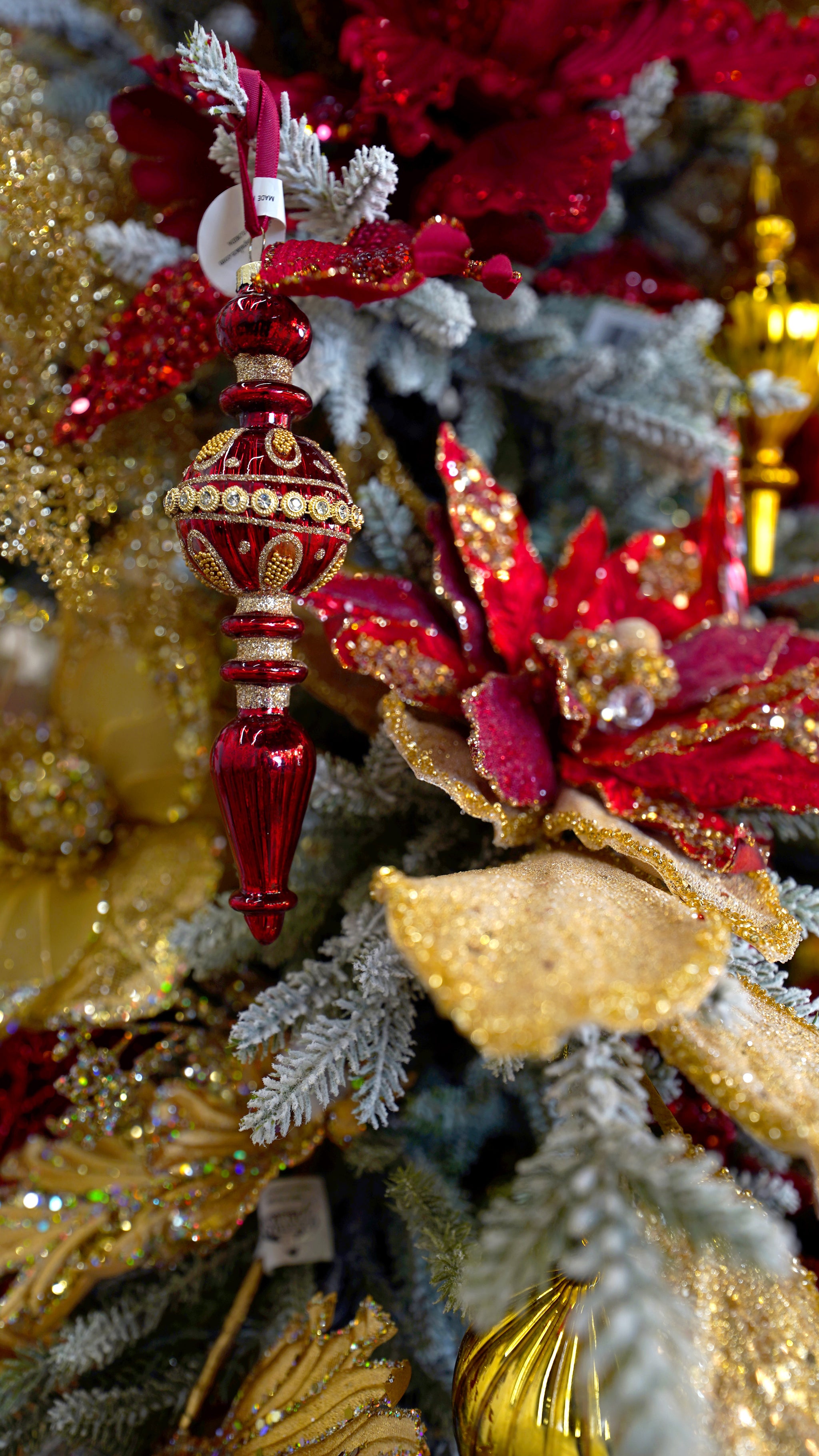 Crimson Gold Splendor Tree Decor