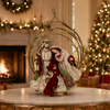 Mark Roberts 29" Red Holy Family With Creche