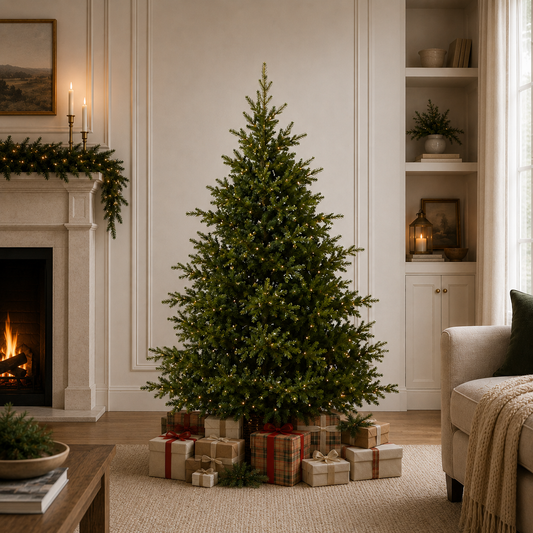Norway Deluxe Tree Pre Lit Warm White LED Lights