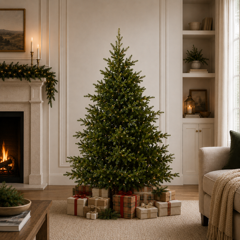 Norway Deluxe Tree Luces LED Blancas Cálidas Preiluminadas