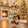 Natividad con pedestal de ángel grande afroamericano de 51 pulgadas Mark Roberts