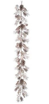 6 FT Gold Eucalyptus Leaf Garland