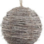 7" Twig Ball Ornament Set Of 2