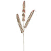 34" Red Glitter Mini Leaf Spray Set Of 6