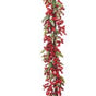 6 FT Red Berry Rosehip Garland