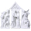 Set de pesebre de 3 piezas de 19.5" en color blanco