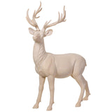 5 FT Ivory Beige Standing Reindeer
