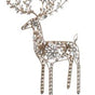 37" LED Gold Glitter Rhinestone Reindeer