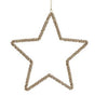 8.5" Gold Jewel Star Ornament Set Of 4