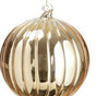 6" Gold Glass Ball Ornament Set Of 4